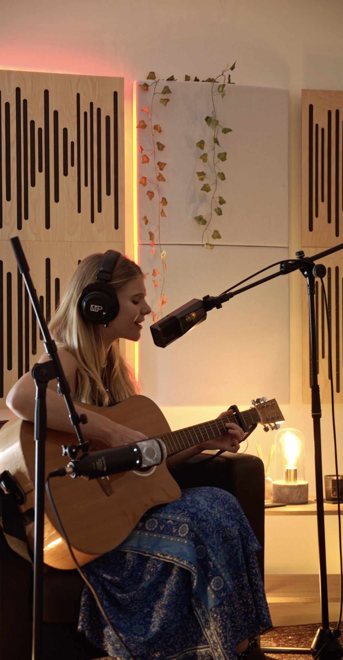 Artist i en låtskrivings- og innspillingssession